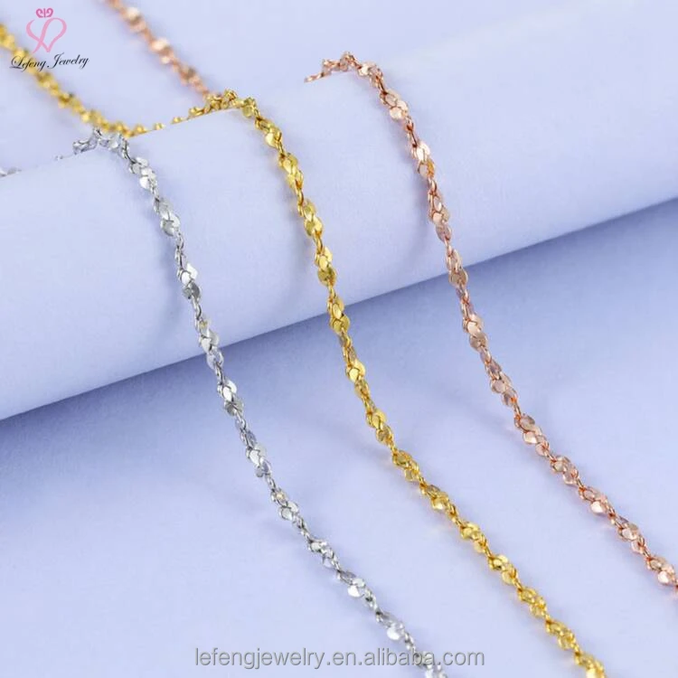 Silver Jewelry 925 Pure Sterling Silver Chain Necklace