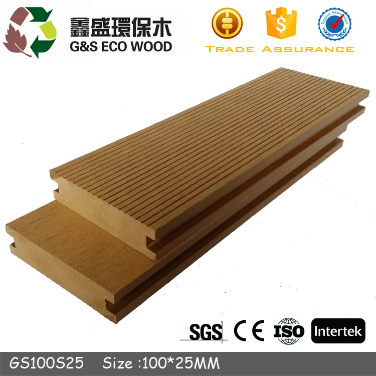Solid Hardwood Fireproof Composite Decking wpc board