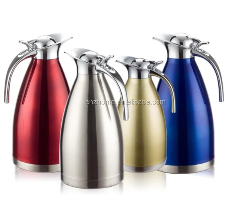 1.5L Double Walled Vacuum Ice Coffee Pot Stainless Steel Thermal Coffee Carafe Wholesale