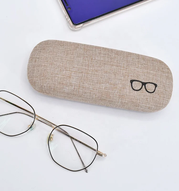 Custom Protector Fabric Hard Iron Eye Glasses Case