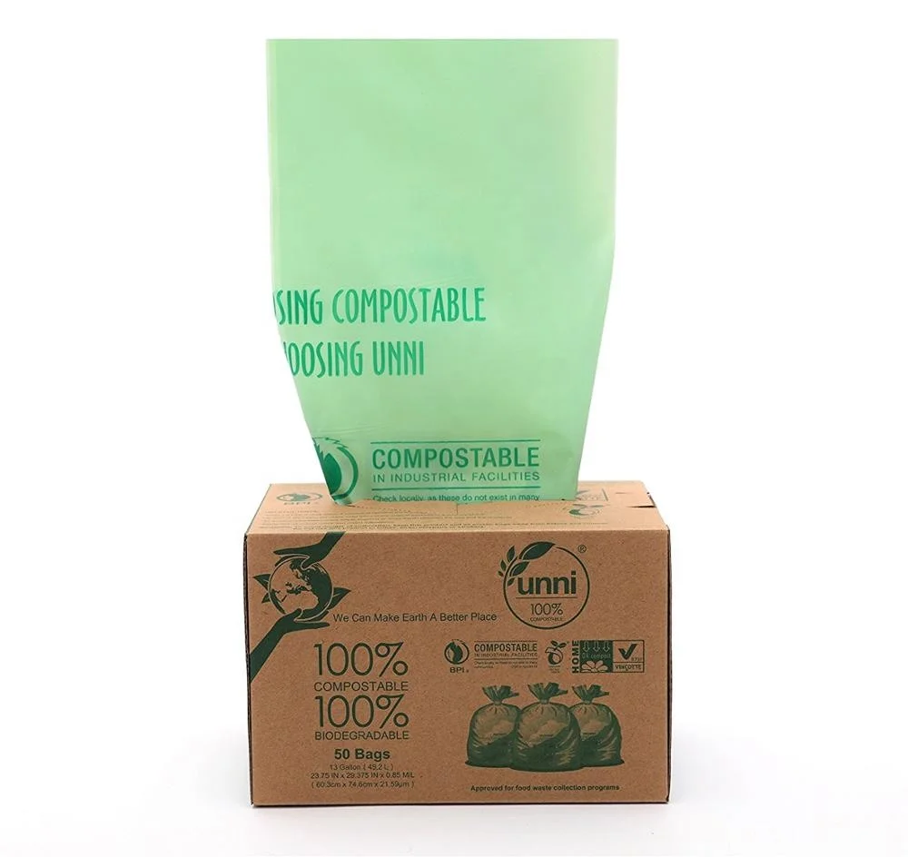 
High quality PBAT and Cornstarch 100% fully biodegradable plastic compostable vest bag Waste Bag 300*300 