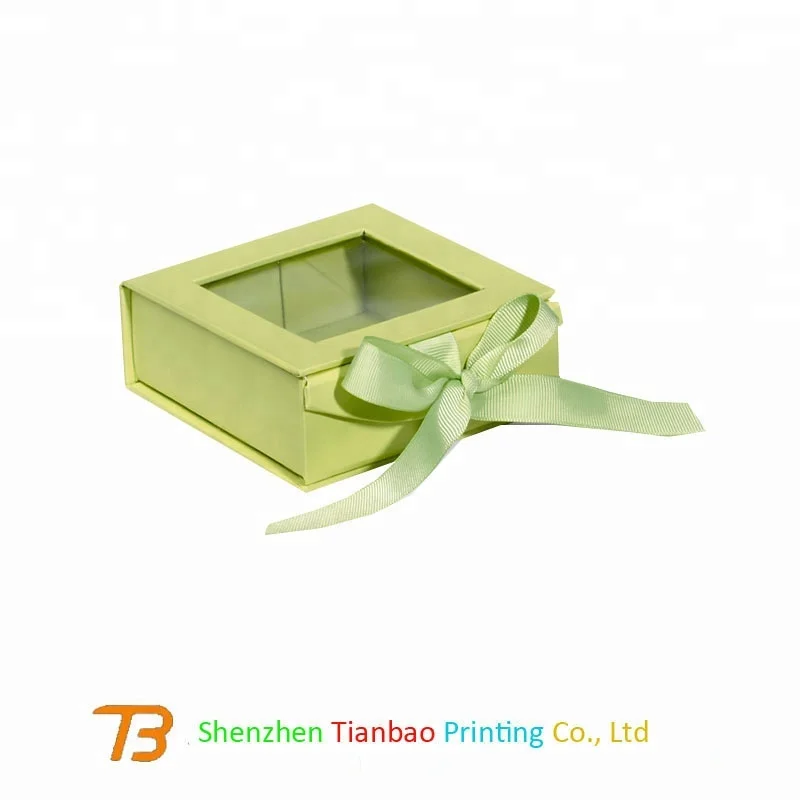 Beautiful design wedding door gifts packaging small mini paper gift box with ribbon