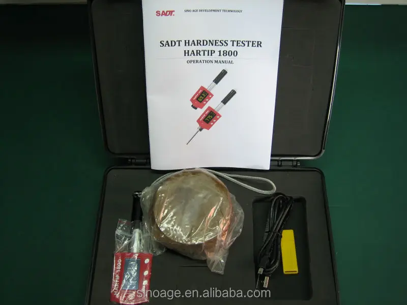 Rockwell pen type hardness tester HARTIP1800 with high accuracy at +/-2 HLD with calibration function