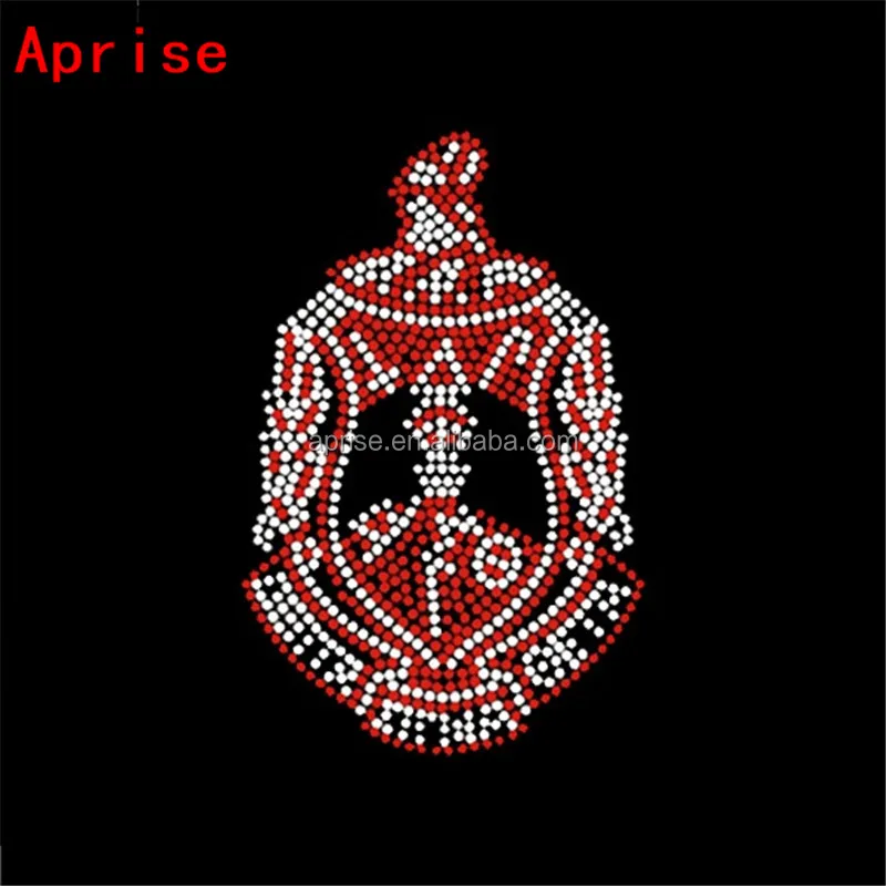 
Aprise - High Quality Delta Sigma Theta hotfix Rhinestone heat Transfer iron on motif design 