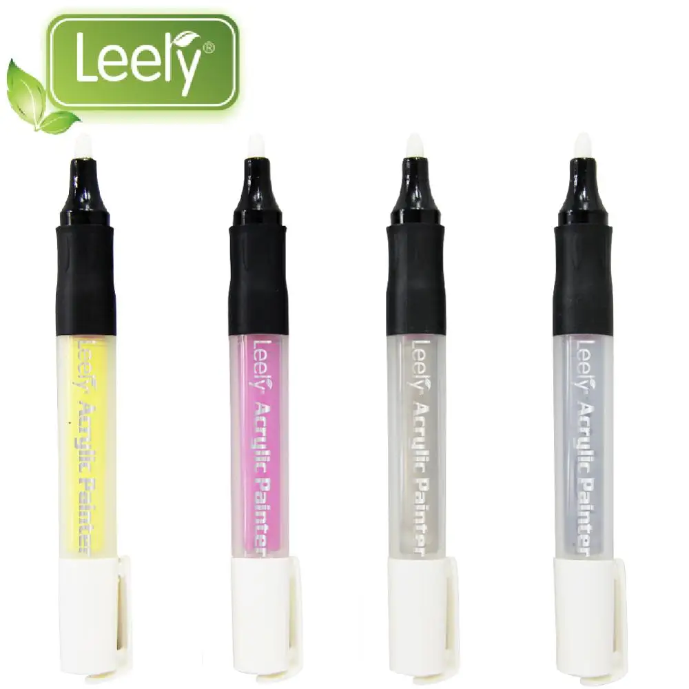 0052W Medium point colored permanent acrylic pens paint markers for graffiti DIY art