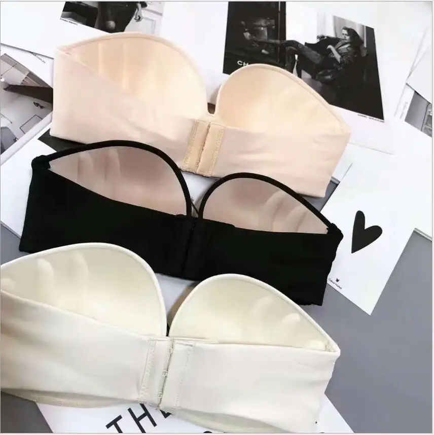 
Yiwu factory wholesale high quality pop invisible stepless bra for girls 