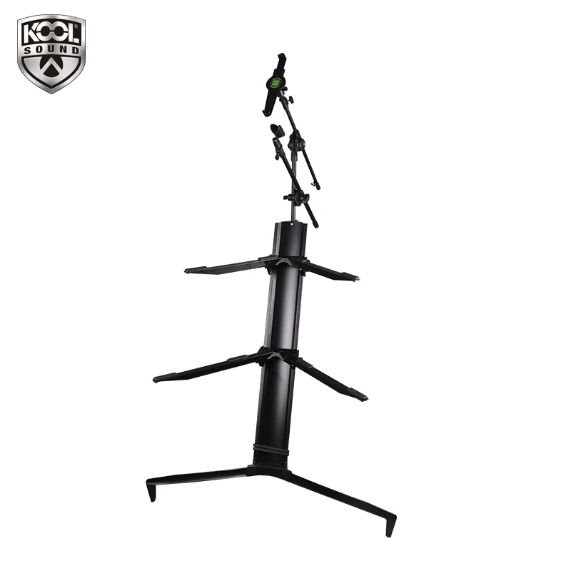 Kool Sound Factory direct sale easily folding adjustable height aluminum alloy plane keyboard stand 1.2M