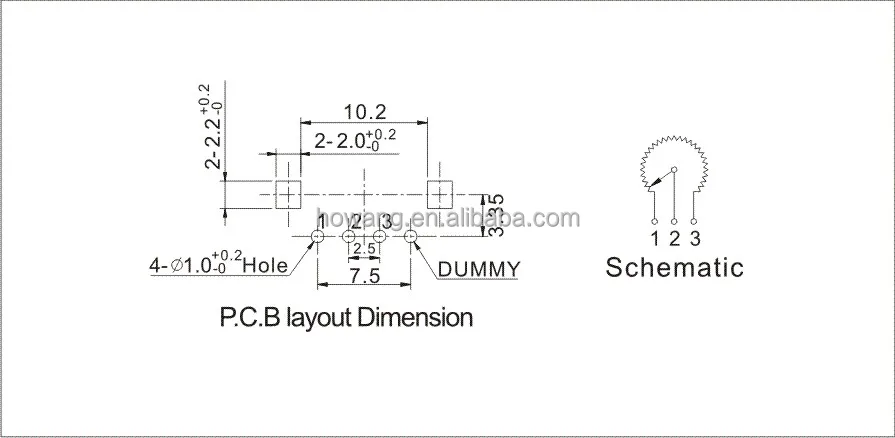 F11K Series plastic shaft bushing detent option long life rotary potentiometer with single dual gang