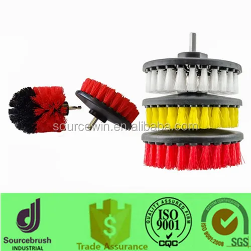 Long Bristle Green Tile and Grout Electric Bathroom 2 inch Drill Cleaning Scrub Brush