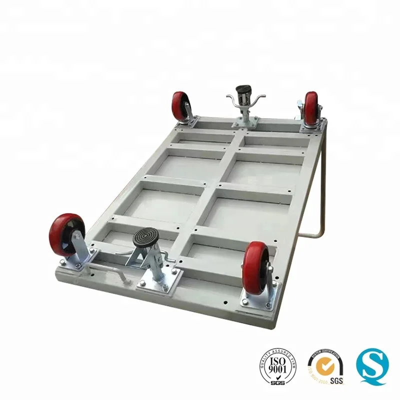 
High quality hand carts 500KG one layer portable folding handle platform trolley 