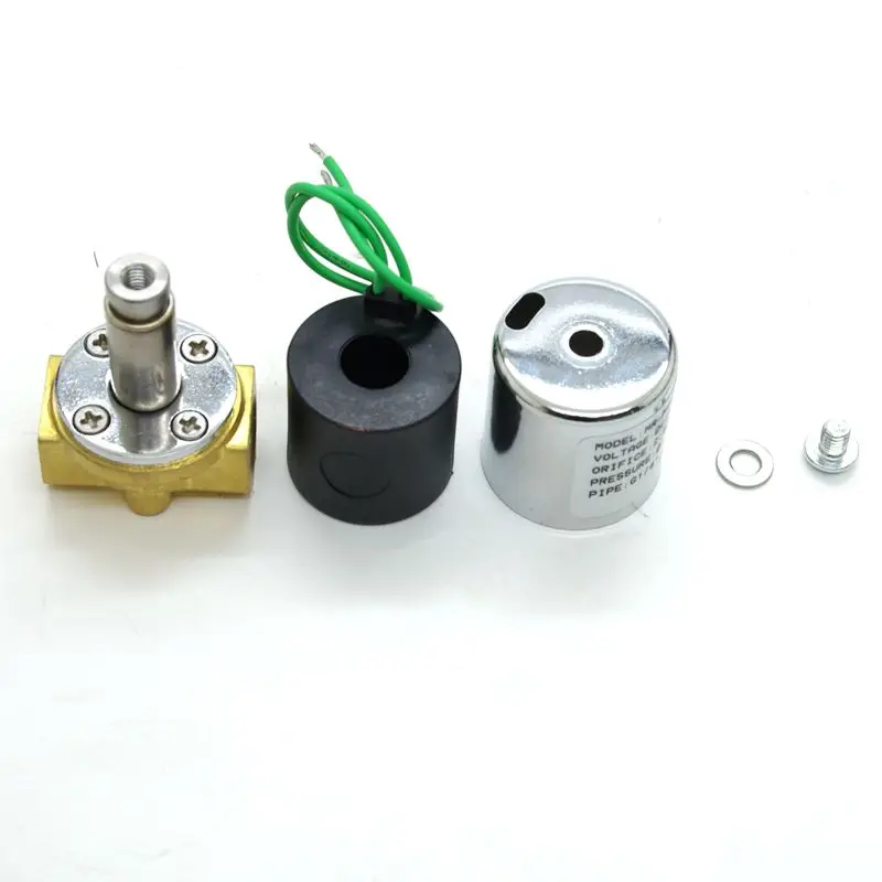 Fast acting 12v diesel fuel brass solenoid valve