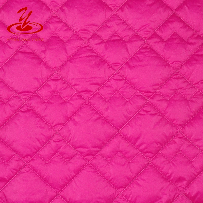 Polyester Batting Laminated Nylon Coat Quilted Fabric