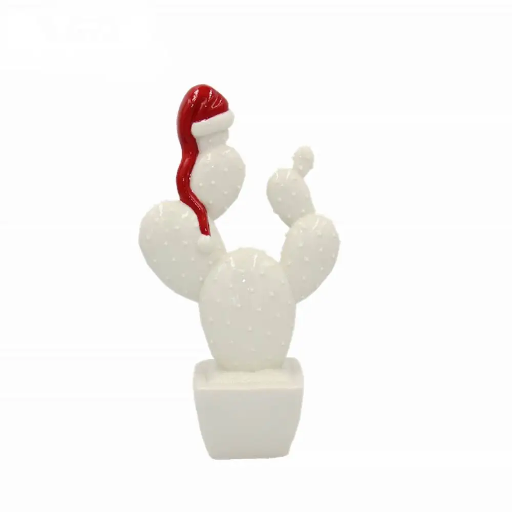 
Christmas ceramic home decoration porcelain santa claus LED light and cactus from vivid gifts 