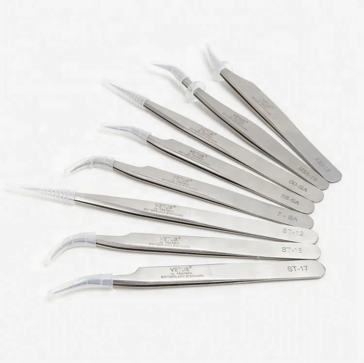 
Dedicated Professional Esd-10 Vetus Grafting Volume Lash Stainless Steel Antistatic Tweezers 