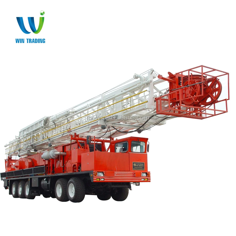 
RG API Standard Oil Field Oil and Gas Well Bore Hole Truck Mounted Mobile 550hp ZJ10 Drilling and Workover rig 