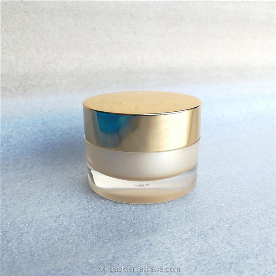 Прямая круглая акриловая банка для крема 5 г 15 г 30 г 50 г 100 г с алюминиевой крышкой