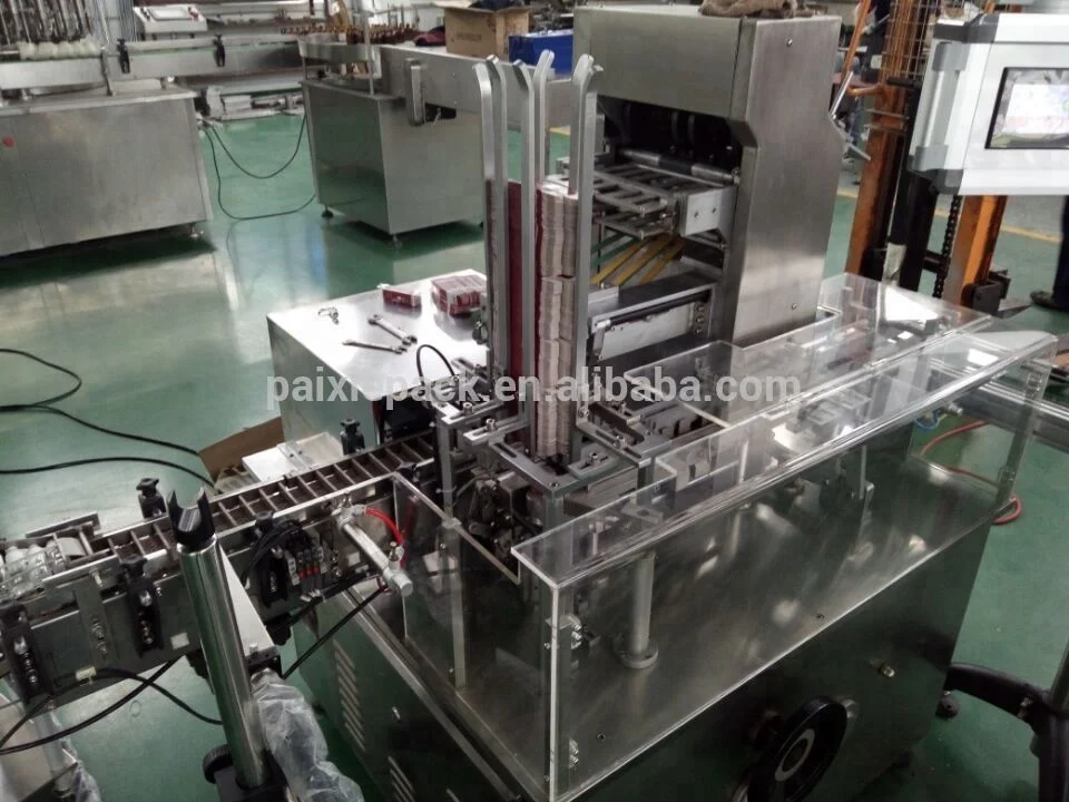 
China supplier automatic cardboard boxing machine connected with eliquid filling machine line in factory price 