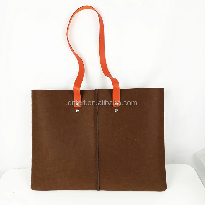 IQOS felt tote handbags women bags women accessories with leather handle