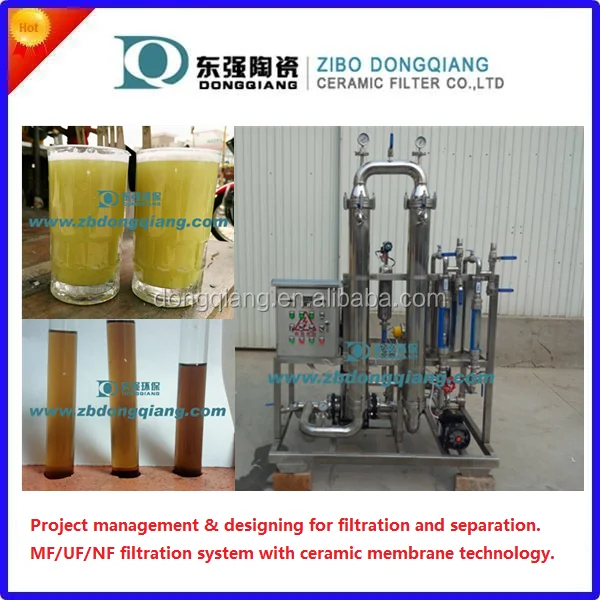 Sugar Juice Clarification With Cross Flow Filtration Ceramic Membrane Filter