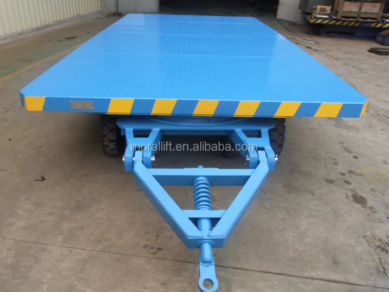 Hot sale flatbed trailer forklift towing trailer