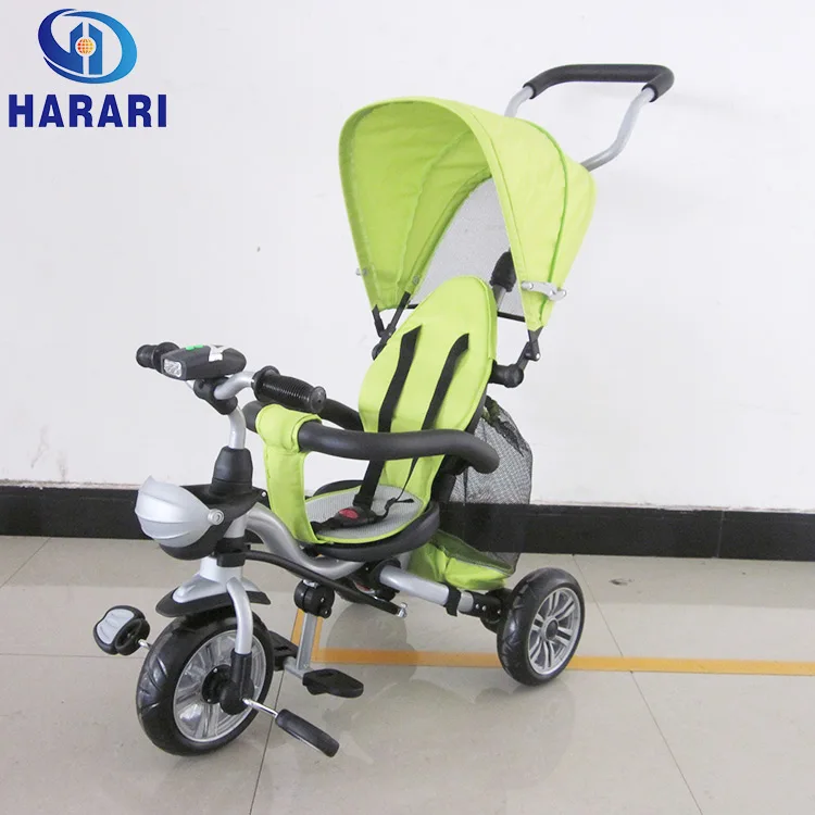 Rotated seat baby trike multi-function child tricycle 4 in 1