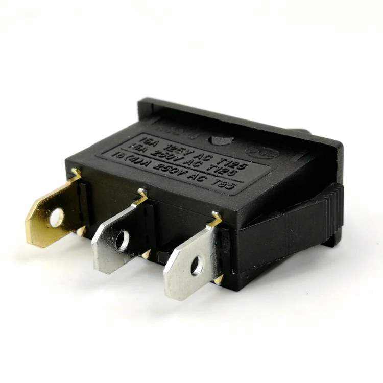 16A 25A 125V 250V AC T125 3Pin Electrical Rocker Switch with LED Light