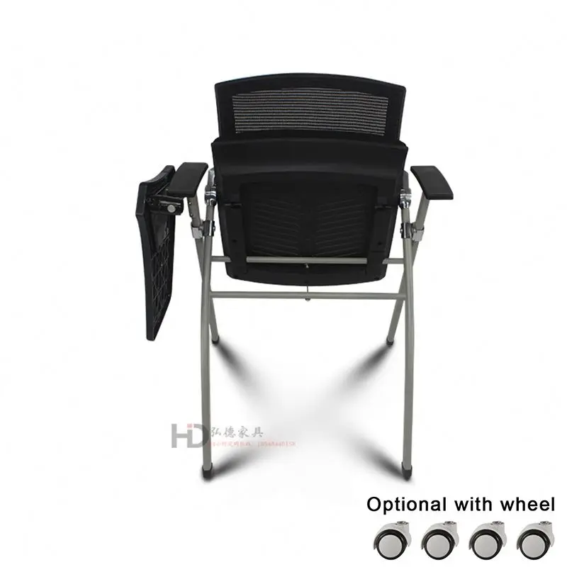 
Furniture foldable office mesh chair stackable training china folding chairs with wheels 