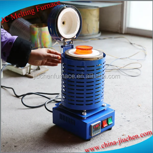 220V 4kg Capacity Electric Furnace for Melting Gold Silver Metals