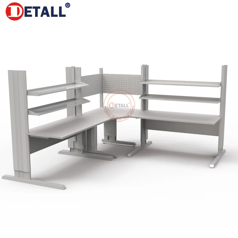 Detall Tower line esd workbench esd safe workstation with storages for mobile phone assembling
