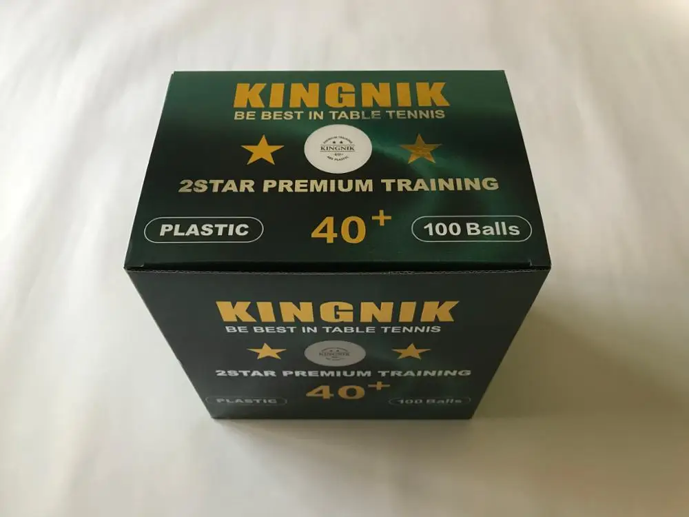 
KINGNIK 2 star premium training plastic table tennis ball (durable, round, good bounce and feeling) 