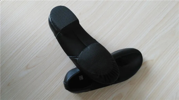 High Quality Professional Custom Logo Split Sole Stretch Leather Jazz Dance Shoes