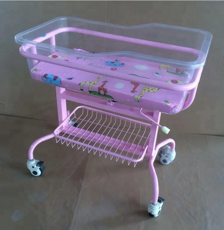 Good Quality hospital baby trolley use for hospital baby trolley