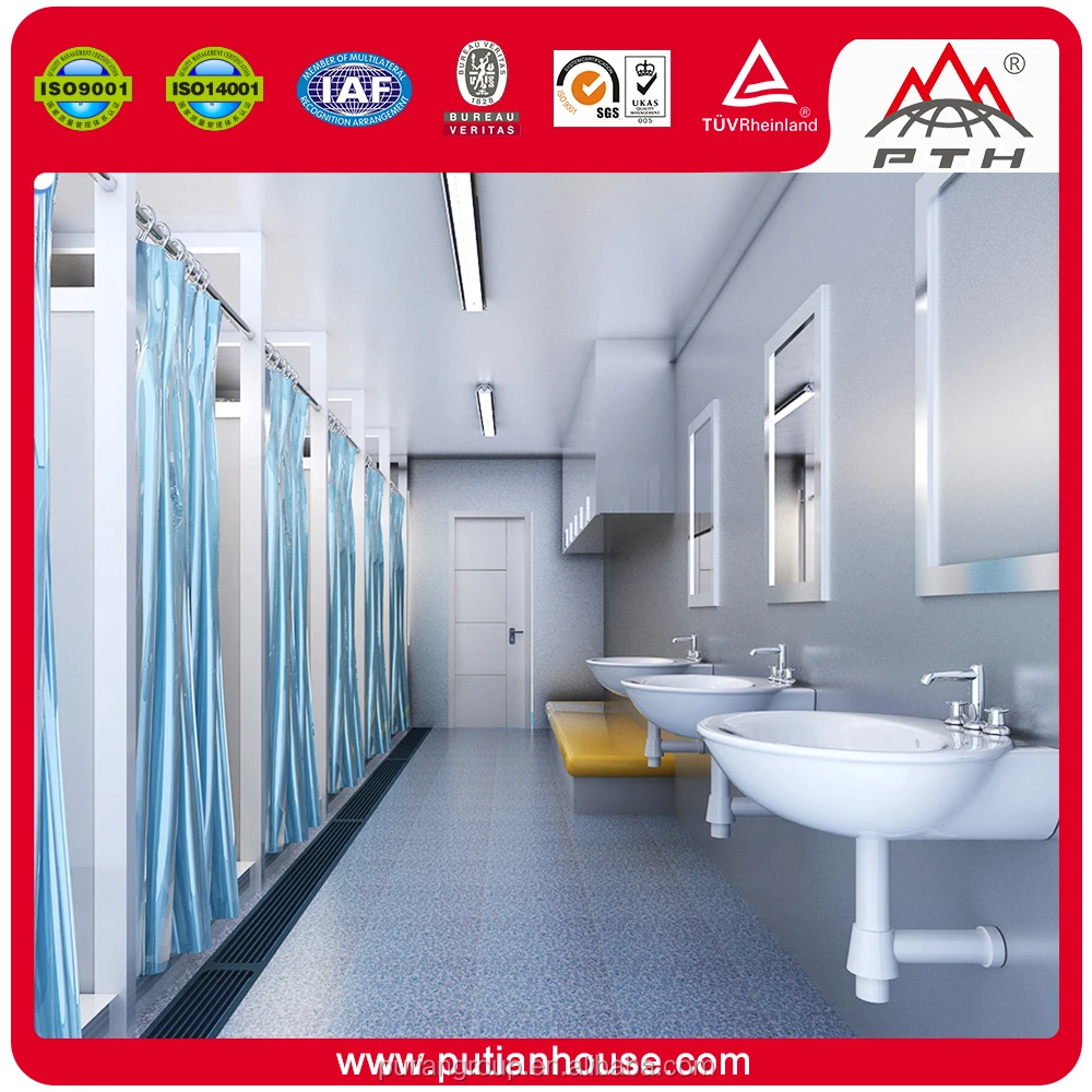 2016 новый продукт pu сэндвич-панель сборная ванная комната душевая комната контейнерные дома