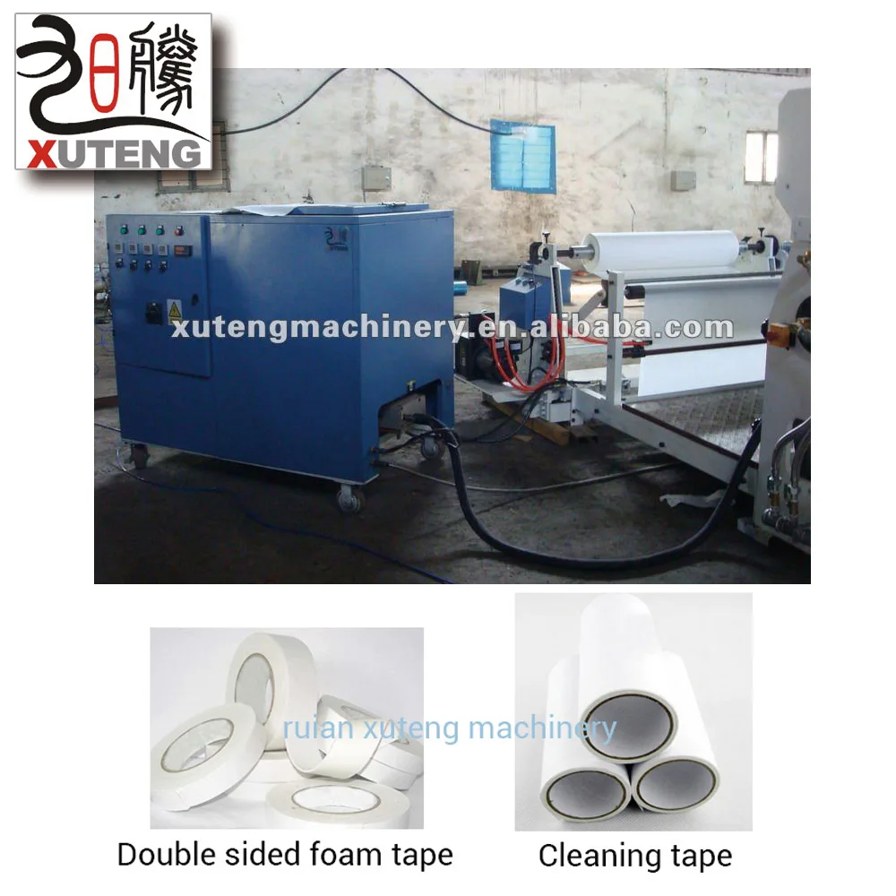 
Aluminum Foil / Plastic Film / Release Paper Adhesive Sticker Spin Coater With Hot Melt Glue 