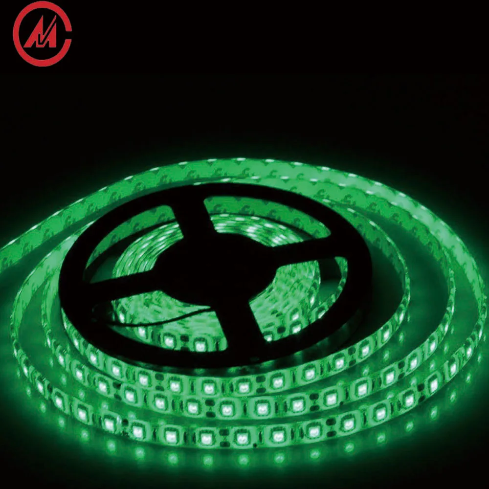 
Green color smd 3528 led strip Dc12V/24V 60Leds/M led strip light 