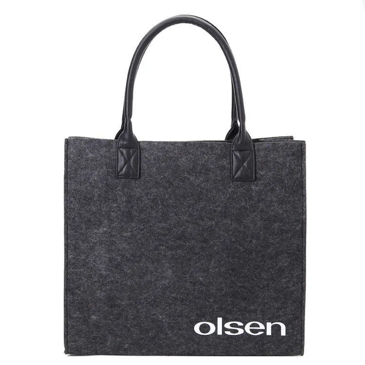 Promotional wholesale with great price felt tote bag