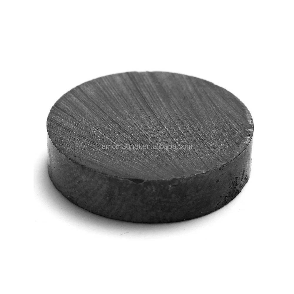 anisotropic strontium hard ferrite round magnet