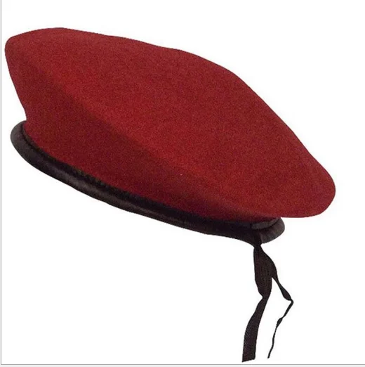 100% wool custom military army beret hat