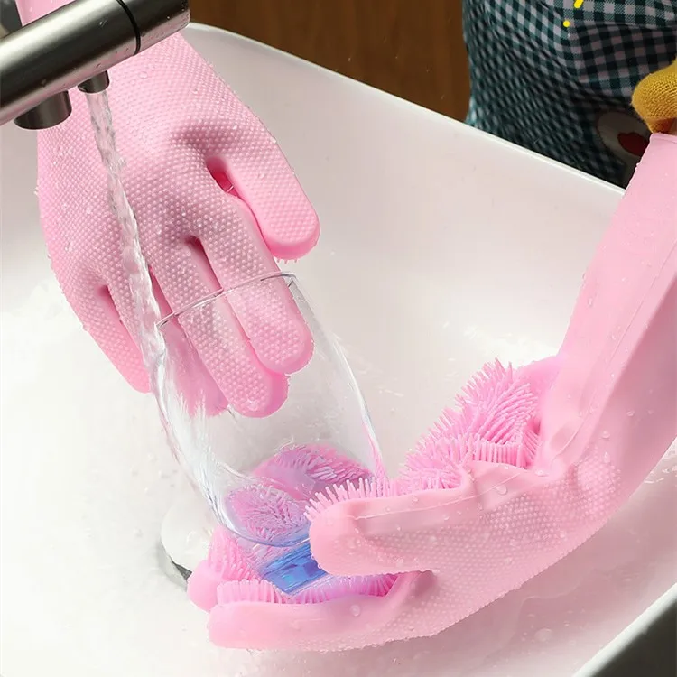 Magic silicone gloves for dishwash, kitchen cleaning, anti-scalding,  non-sticky, oil-proof and water-proof gloves