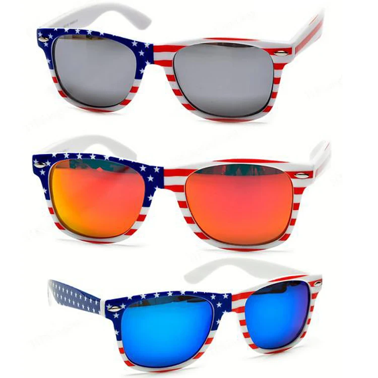 American flag  2021 USA fashion polarized  promotional sunglasses