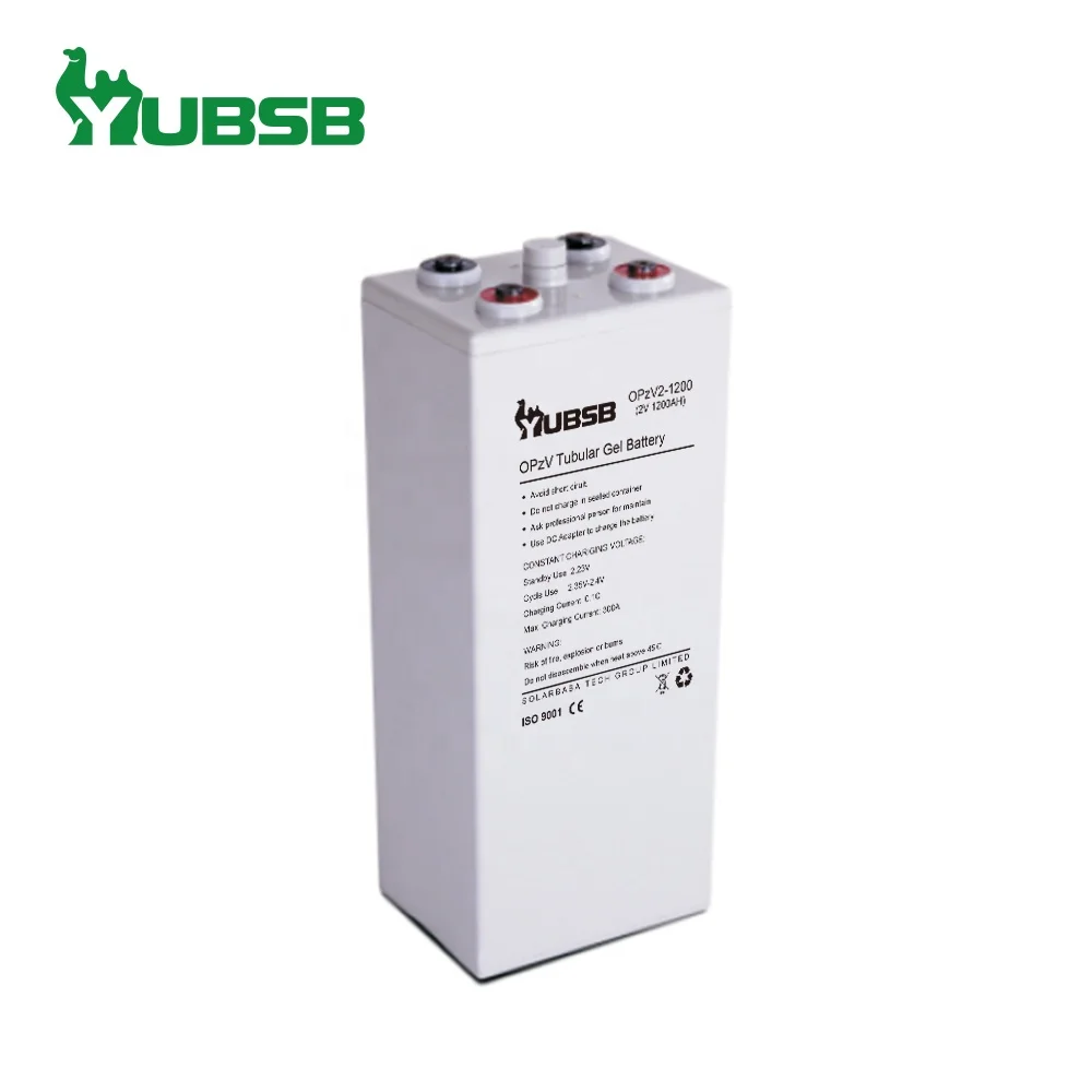 
Storage deep cycle li-ion 2v 1000 ah 1200ah opzv gel tubular plate battery 