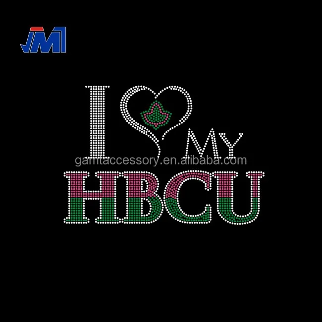 HBCU Girls Rock Rhinestone Embellished Bling T-shirts Transfer