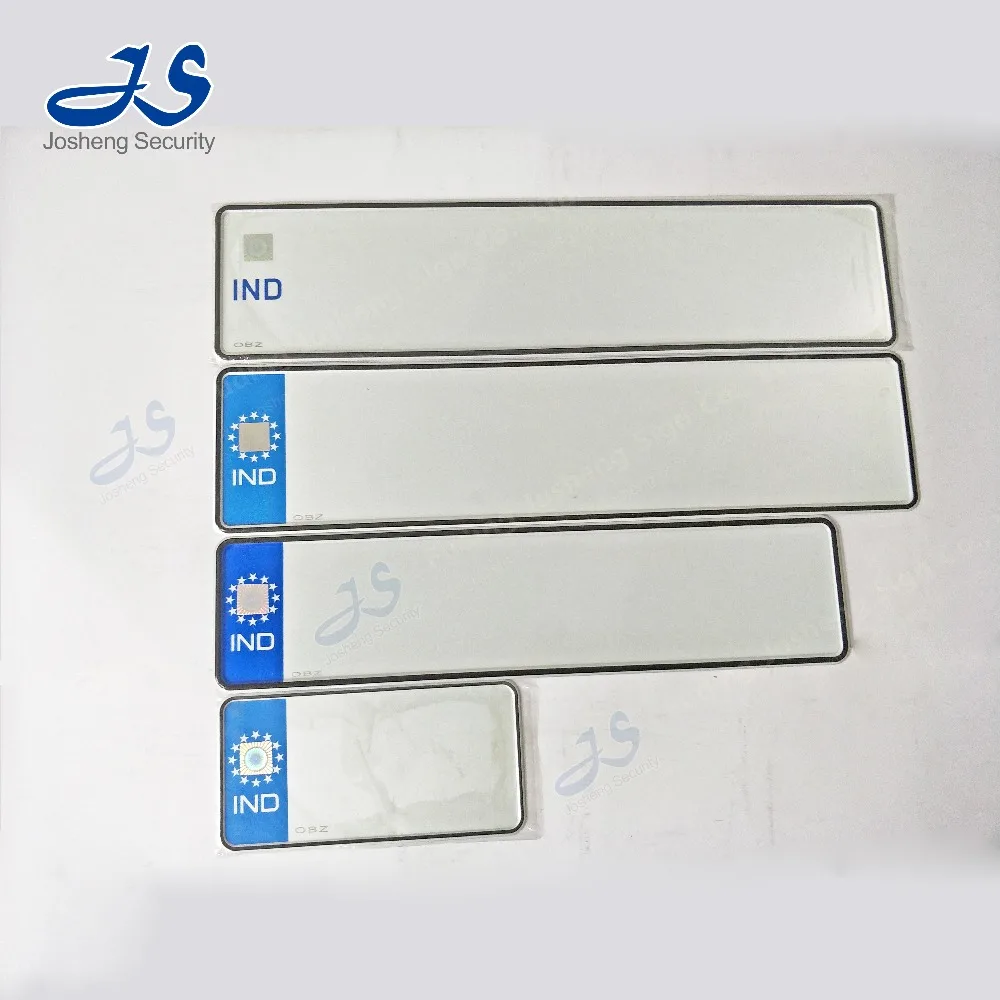 
Indian blank license plate 