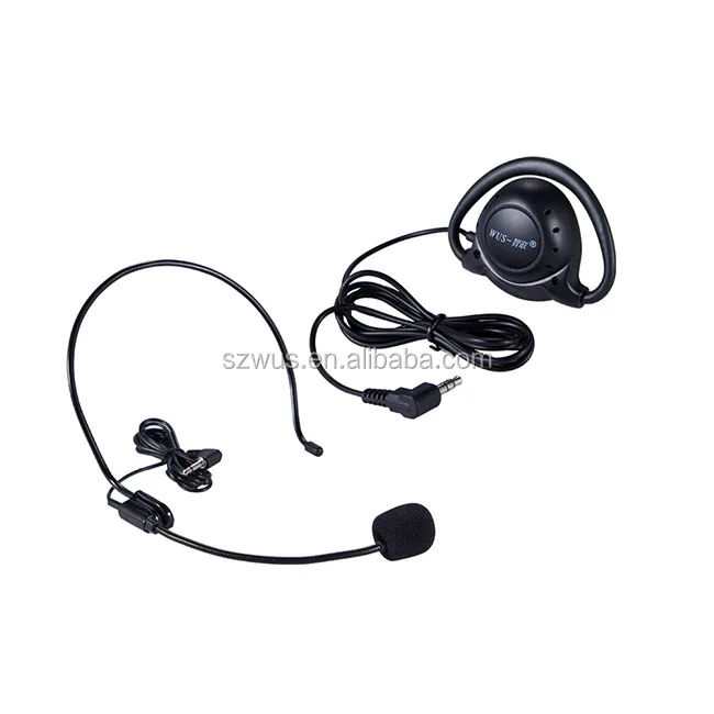 
Customizable Channel UHF 2 A Batteries Powered Professional Museum Audio Guide Equipment with Earpiece Listening Device 