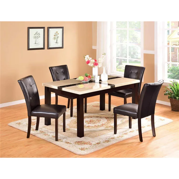 korean luxury natural contemporary louis formal granite marble dining table for home indoor