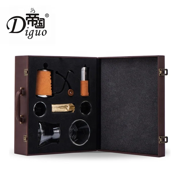 Diguo 500ml Stainless Steel Orange Color Pour Over Coffee Tea Cold Brew Gift Set For 1 - 4 Cups