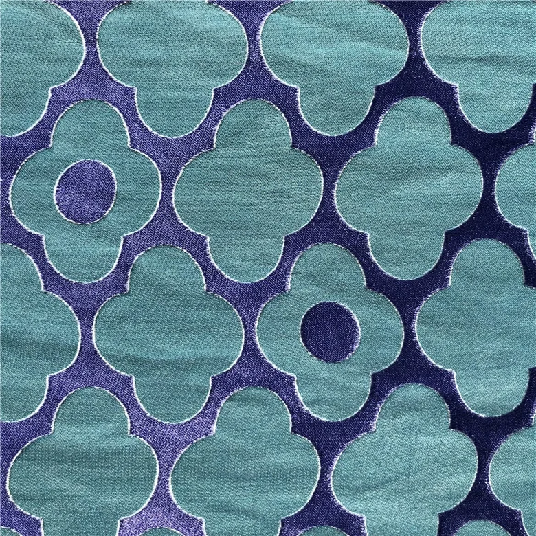 35% Silk 65% Viscose Silk Viscose Burnout Printed Fabric with Good Performance