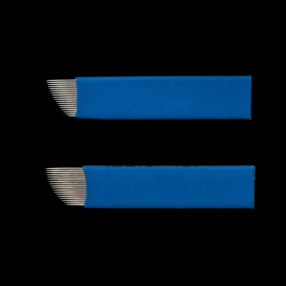 Factory Private Label Microblading 0.20 Diameter And 18 pin Needles For Permanent Makeup Eyebrow Tattoo Needle