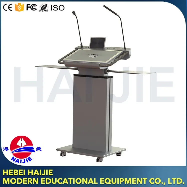 Metal Teacher Steel Multimedia Rostrum Digital Podium