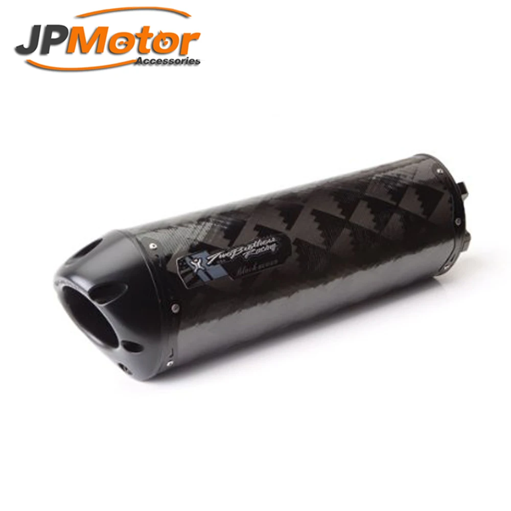 Jpmotor motorcycle muffler 51mm inlet carbon fiber motorcycle muffler